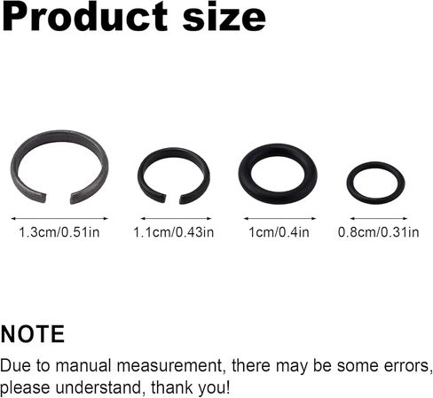 6 مجموعات 3/8 "و 6 مجموعات 1/2" تأثير حلقات احتكاك مقطع الخاتم مع O-Ring ، 1/2 "و 3/8" مقبس مقبس وورش الاحتفاظ بمقبس الالتفاف للكهرباء/الهوائية نوع التجنيب الرني in Saudi Arabia