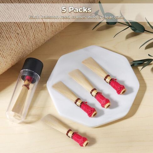 5 Soft Medium Bassoon S with Protective Storage, Ideal for Students and Advanced Players, Set for Bassoon Accessory Needs in Saudi Arabia