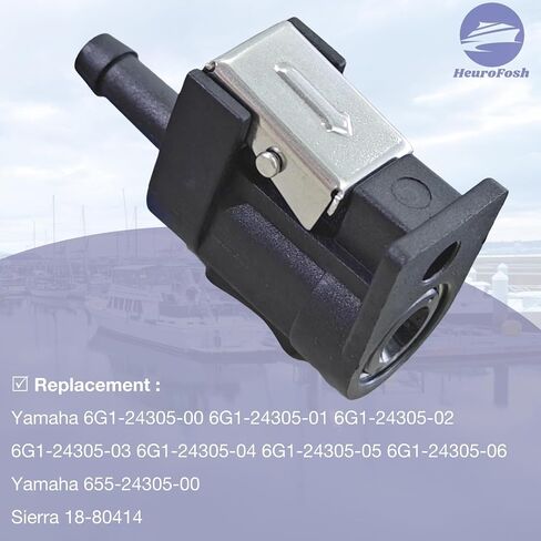 6y1-24305 موصل شركات مفصل أنبوب الوقود ل yamaha 6-90 HP المحرك الخارجي 1/4 بوصة خرطوم 6YL-24305-00 18-80413 in Kuwait