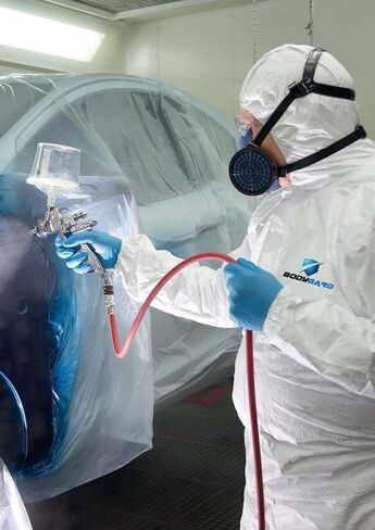 5PACK Hazmat Suit Disposable Coverall Protective Coverall PPE Hazmat Suits Painters Suit Breathable Water proof in Saudi Arabia