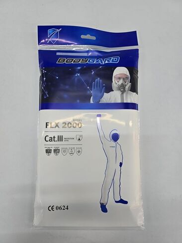 5PACK Hazmat Suit Disposable Coverall Protective Coverall PPE Hazmat Suits Painters Suit Breathable Water proof in Saudi Arabia