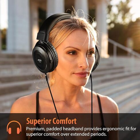 JOYO Studio Monitor Headphones Wired Professional Semi-Open Headphone for Guitar Piano Podcast Recording,Mixing,Live Streaming 3 Meter Cable (JMH-03) in Kuwait