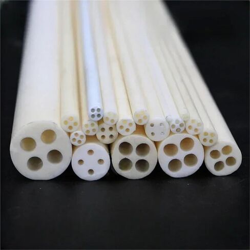 5pcs Four Hole 99 95 Alumina Ceramic Tube Core Insulation Aluminum Oxide Protective Sleeve 250mm(14x3.9x250mm 5pcs) in Saudi Arabia