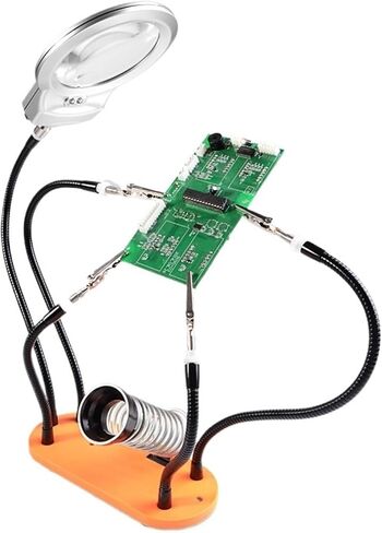 Leahy The Third Hand Table Table Welding Bracket Multi-Wolding Bracket مع 5 أجزاء مرنة لـ PCB Welding Iron Tripod in Kuwait