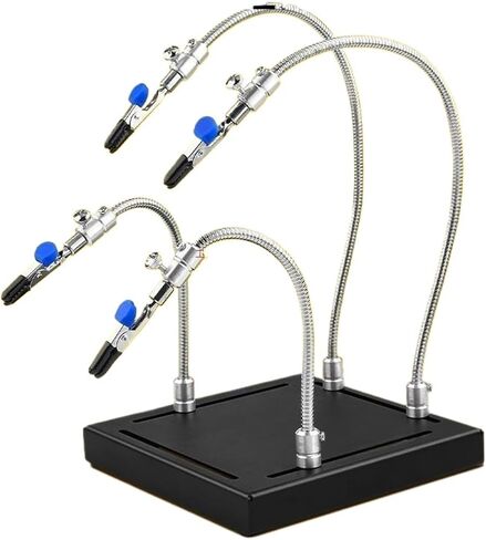 The third hand All-metal universal soldering table auxiliary fixture soldering iron soldering bracket mobile phone motherboard electronic repair tool(2longclaws+2shortclaws) in Saudi Arabia