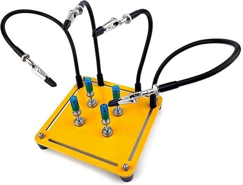 The third hand All-metal universal soldering table auxiliary fixture soldering iron soldering bracket mobile phone motherboard electronic repair tool(2longclaws+2shortclaws) in Saudi Arabia
