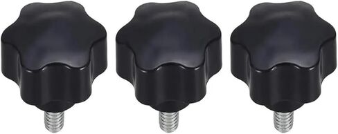 Clamping Screw Knob, 47mm Dia Plum Hex Shaped Grips Star Knob M10 X 16mm Male Thread, 3pcs in Saudi Arabia