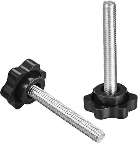 Clamping Screw Knob, 38mm Dia Plum Hex Shaped Grips Star Knob M8 X 20mm Male Thread, 10pcs in Saudi Arabia