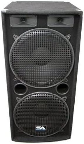 الصوت الزلزالي - زوج من مكبرات الصوت المزدوجة 15 "PA DJ 1000 واط Pro Audio - Band ، Bar ، Wedding ، Church in Saudi Arabia