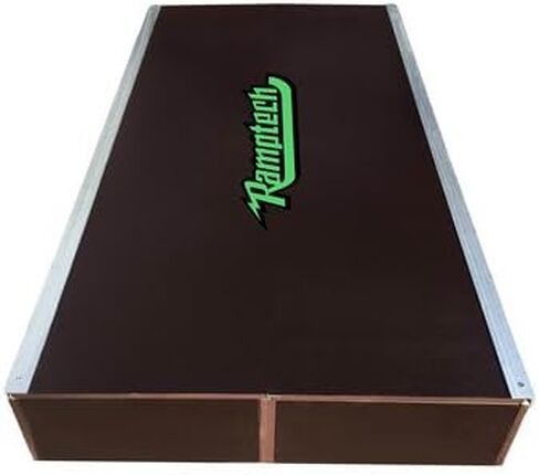 Ramptech Manual Pad (10" Tall x 32" Wide x 5' Long) - Weatherproof, Heavy-Duty Indoor and Outdoor DIY Skateboard Pad Kit - Portable Manny Pads with Galvanized Steel Edges and HDO Wood Body in Saudi Arabia