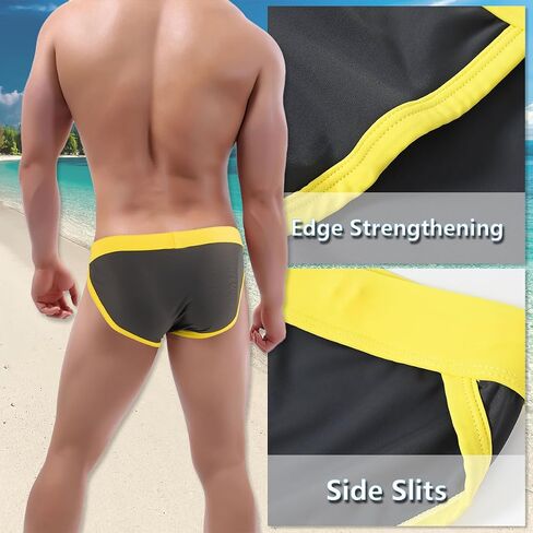 Mens Bikini Swimwear Man Sexy Drawstring Swimsuit Low Rise Swim Brief for Men Fashion in Saudi Arabia