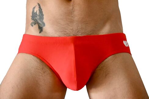 Men's Physique Swim Briefs - 3" Outer Seam, Athletic Cut | Silky 80/20 Nylon Spandex for Swimming & Beach in Kuwait