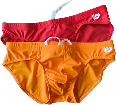 Men's Physique Swim Briefs - 3" Outer Seam, Athletic Cut | Silky 80/20 Nylon Spandex for Swimming & Beach in Kuwait