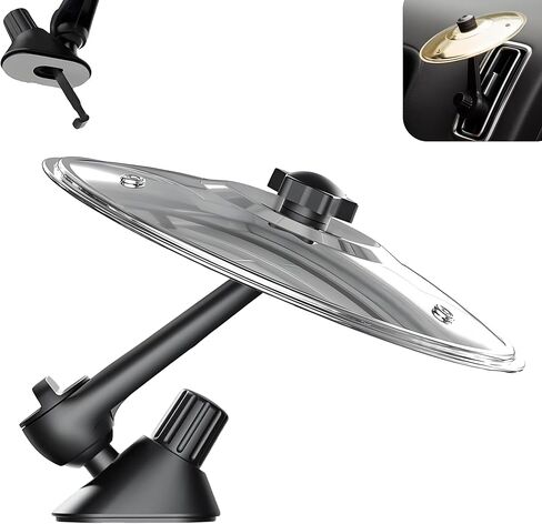 Car Cymbal Air Vent Mini Mini Crash Cymbal for Car Vent ، Funny Car Music Gadget for Drivers & Drummer ، Easy Stist on Dashboards & Vents (Gold) in Kuwait