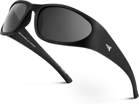 KastKing Raccoon Polarized Sport Sunglasses for Men and Women, Wide Temple Wrap, Ideal for Driving Fishing Cycling Running in Saudi Arabia