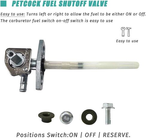 Fuel Petcock & Lever متوافق مع Honda TRX350 TRX400 TRX420 RANCHER TRX400 TRX450 FOREMAN RUBICON TRX650 RINCON TRX250 RECENT TRX250EX OE 16950-HN7-003 16950-HM8-003 in Saudi Arabia