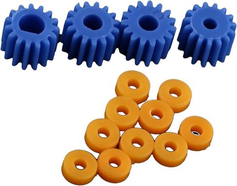 26PCS Plastic Gear Kit, Plastic Spindle Wormss Gear 2mm/2.3mm/3mm/3.17mm/4mm for Aircraft Car Model DIY Robot in Kuwait