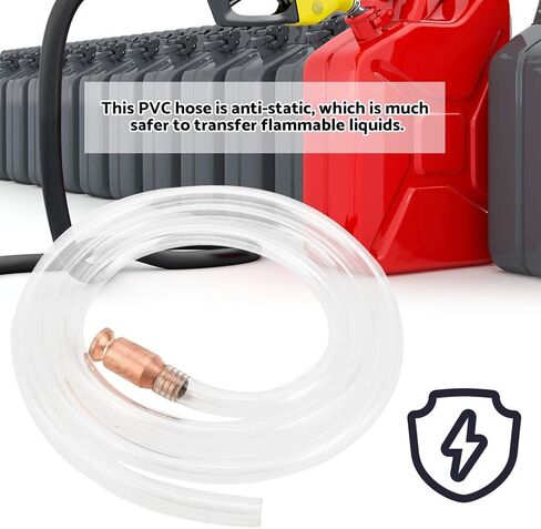 خرطوم سيفون الوقود ، مضاد للأنبوب الغاز PVC الساكنة تهز غاز نقل ذاتي تنشيط لخرطوم طارئ واضح للمراقبة in Kuwait