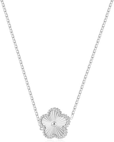 قلادة قلادة من Kelmall Gold Plated Clover for Women - قلادة من الفولاذ المقاوم للصدأ - مربع مجوهرات معبأة in Kuwait