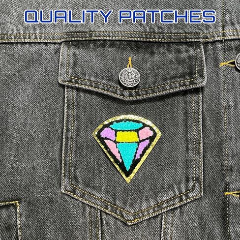 Bees Self Adhesive Patches, 2 PCS Cute Sticker Patches, Jean Patches, Lovely Embroidered Appliqué, Patches for Clothes, Jeans, Hats, Backpacks, Jackets. Sew On Patches for Women, Girls, Boys in Saudi Arabia