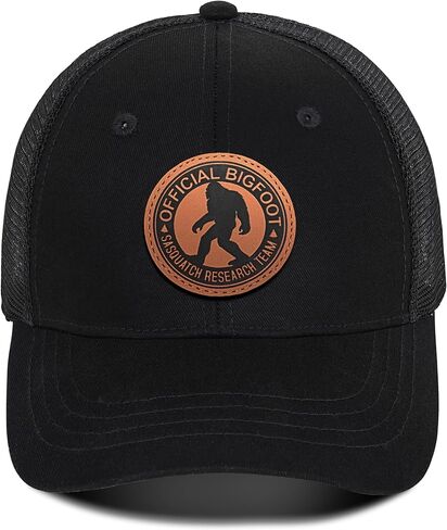 قبعة Bigfoot Mesh للرجال - Snapback Sasquatch Cap قابلة للتعديل الصيد والمشي لمسافات طويلة قبعة معدات في الهواء الطلق التنفس in Kuwait