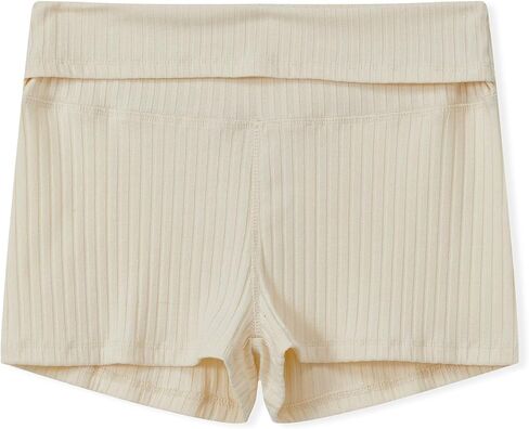 NUFIWI Women Knit Fold Over Shorts High Waist Slim Fit Stretchy Yoga Shorts Summer Casual Active Jogger SweatShorts in Saudi Arabia