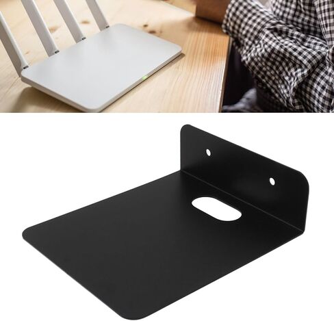 Restokki Router Bracket الألومنيوم سبيكة الحائط رف التخزين لجهاز العرض مجموعة Top Box Camera غرفة المعيشة (الحجم الصغير (21x17 سم / 8.3x6.7in)) in Kuwait