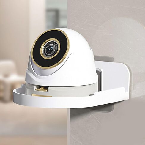 Surveillances Camera Shelf Adhensive Wall Mounted Security Camera Stand Storage Rack for Living Room Bathroom Bedroom Shelf in Saudi Arabia