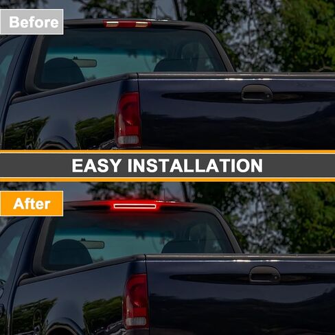 3rd Third Brake Lights LED Compatible with F150 2009 2010 2011 2012 2013 2014,Cab Roof Cargo Light Rear Center High Mount Stop Lamp C style(NOT Fit for Rapt0r Smoked Lens) in Saudi Arabia