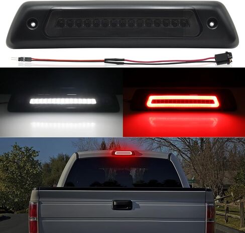 3rd Third Brake Lights LED Compatible with F150 2009 2010 2011 2012 2013 2014,Cab Roof Cargo Light Rear Center High Mount Stop Lamp C style(NOT Fit for Rapt0r Smoked Lens) in Saudi Arabia