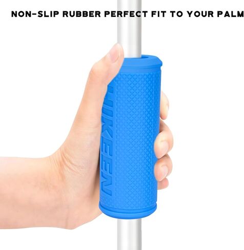Hikeen Thick Bar Dumbbell Grips,Non Slip Hard Rubber Barbell Grips,Grips for Weight Lifting, Muscle Building-1.77", 2", 2.25" & 2.75" Outer Diameter in Saudi Arabia