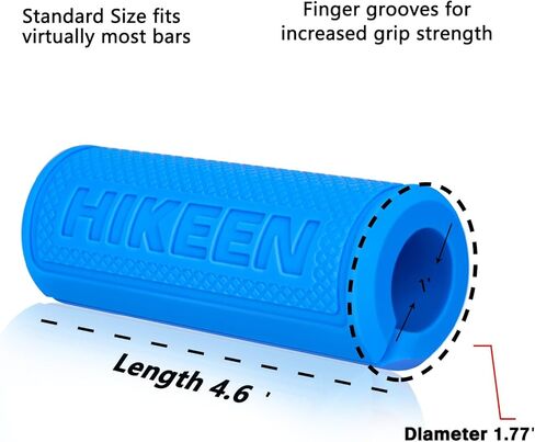 Hikeen Thick Bar Dumbbell Grips,Non Slip Hard Rubber Barbell Grips,Grips for Weight Lifting, Muscle Building-1.77", 2", 2.25" & 2.75" Outer Diameter in Saudi Arabia