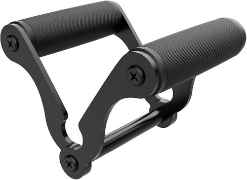 V Bar T-Bar Row Landmine Handle Attachment for Barbell Bars, Solid Mine Double D Row Handle Grips with Non-Slip Rubber Grips, T-Row Attachment for Olympic Strength Training Bars，Black in Saudi Arabia