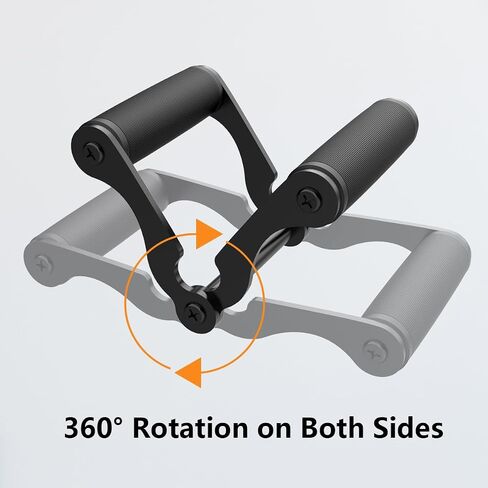 V Bar T-Bar Row Landmine Handle Attachment for Barbell Bars, Solid Mine Double D Row Handle Grips with Non-Slip Rubber Grips, T-Row Attachment for Olympic Strength Training Bars，Black in Saudi Arabia