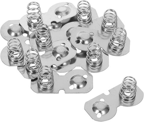 10pcs Battery Contact Spring Nickel Plated Conversion for Aa Battery Holders Negative to Positive Spring for Remote Controls and Gadgets Compatibility in Saudi Arabia