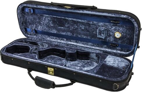SKY 4/4 Full Size Violin Oblong Case Lightweight with Hygrometer Black/Deep Blue-Gray in Saudi Arabia