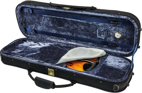 SKY 4/4 Full Size Violin Oblong Case Lightweight with Hygrometer Black/Deep Blue-Gray in Saudi Arabia