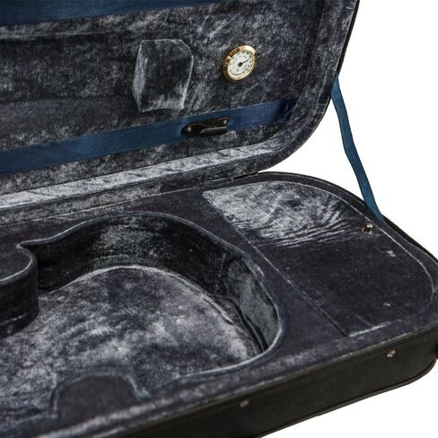 SKY 4/4 Full Size Violin Oblong Case Lightweight with Hygrometer Black/Deep Blue-Gray in Saudi Arabia
