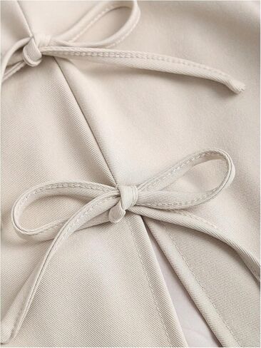 Milumia Women's Bow Knot Side Split Mini Skirt Sexy Flare Hem A Line Going Out Skorts in Saudi Arabia