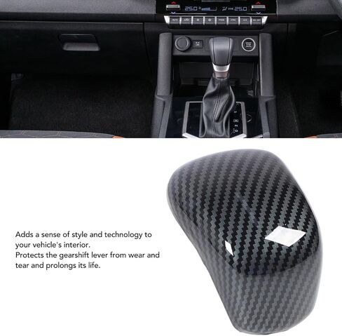 Gear Shift Knob Trim Cover Carbon Fiber Pattern Protective Wear for L200 2023 to 2024 in Saudi Arabia