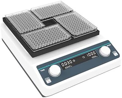 شاكر صفيحة Microplate Micro-plate لوحة ELISA/لوحة زراعة الأنسجة*4 مع نطاق RPM محرك بدون فرش 500 إلى 1200 دورة في الدقيقة RPM زيادة 10rpm AC in Saudi Arabia
