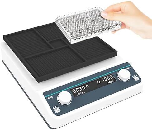 شاكر صفيحة Microplate Micro-plate لوحة ELISA/لوحة زراعة الأنسجة*4 مع نطاق RPM محرك بدون فرش 500 إلى 1200 دورة في الدقيقة RPM زيادة 10rpm AC in Saudi Arabia