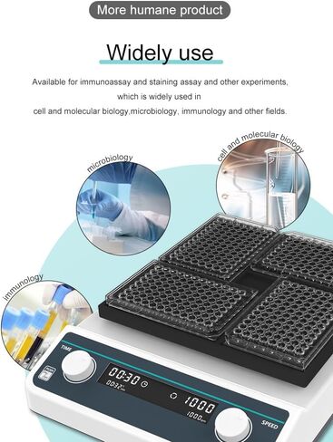 شاكر صفيحة Microplate Micro-plate لوحة ELISA/لوحة زراعة الأنسجة*4 مع نطاق RPM محرك بدون فرش 500 إلى 1200 دورة في الدقيقة RPM زيادة 10rpm AC in Saudi Arabia
