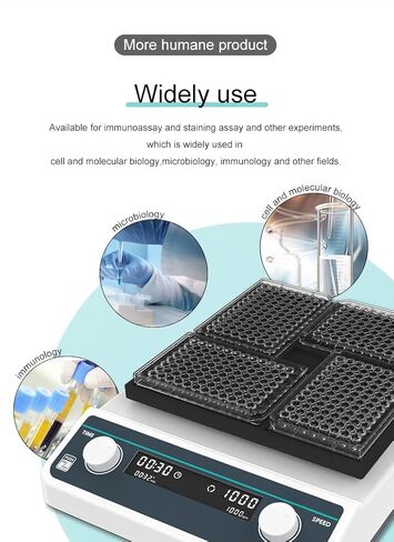 MicroPlate Oscillator with Brushless Motor RPM Range 500 to 1200rpm RPM Increment 10rpm Handling Range Elisa Plate/Tissue Culture Plate*4 in Kuwait