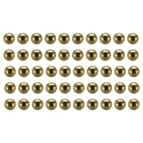 50pcs Brass Precision Balls - [5/16-inch] Round for Bearings Bushings Valves, Machinery, Automotive, and DIY Use in Saudi Arabia