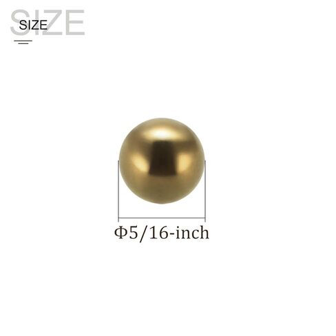 50pcs Brass Precision Balls - [5/16-inch] Round for Bearings Bushings Valves, Machinery, Automotive, and DIY Use in Saudi Arabia