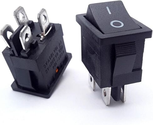Rocker Switch T85 10a 250vac Rs601 T105 4 Pin Rocker Switch Wiring 2Pcs(Black) in Saudi Arabia