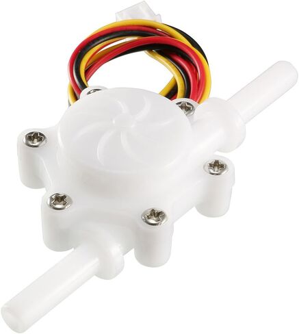 uxcell 1/4" Hall Effect Water Flow Sensor Switch Flowmeter Counter Fluid Meter DC5V 0.15-1.5L/Min SEN-HZ06K in Saudi Arabia
