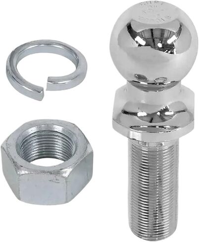 Chrome Extended Long Dia Hitch Mount Tow Ball Capacity 5000Lbs Coupling Trailer Parts RV Camper Caravan Accessories(50MM Ball) in Saudi Arabia