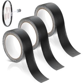 3 Pieces Black Racket Head Protection Tape, Tennis Racket Tape Racket Head Frame Guard Sticker for Tennis Racket ，16.4ft Roll in Saudi Arabia